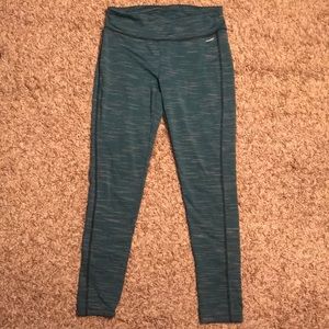 Turquoise and grey Leggings